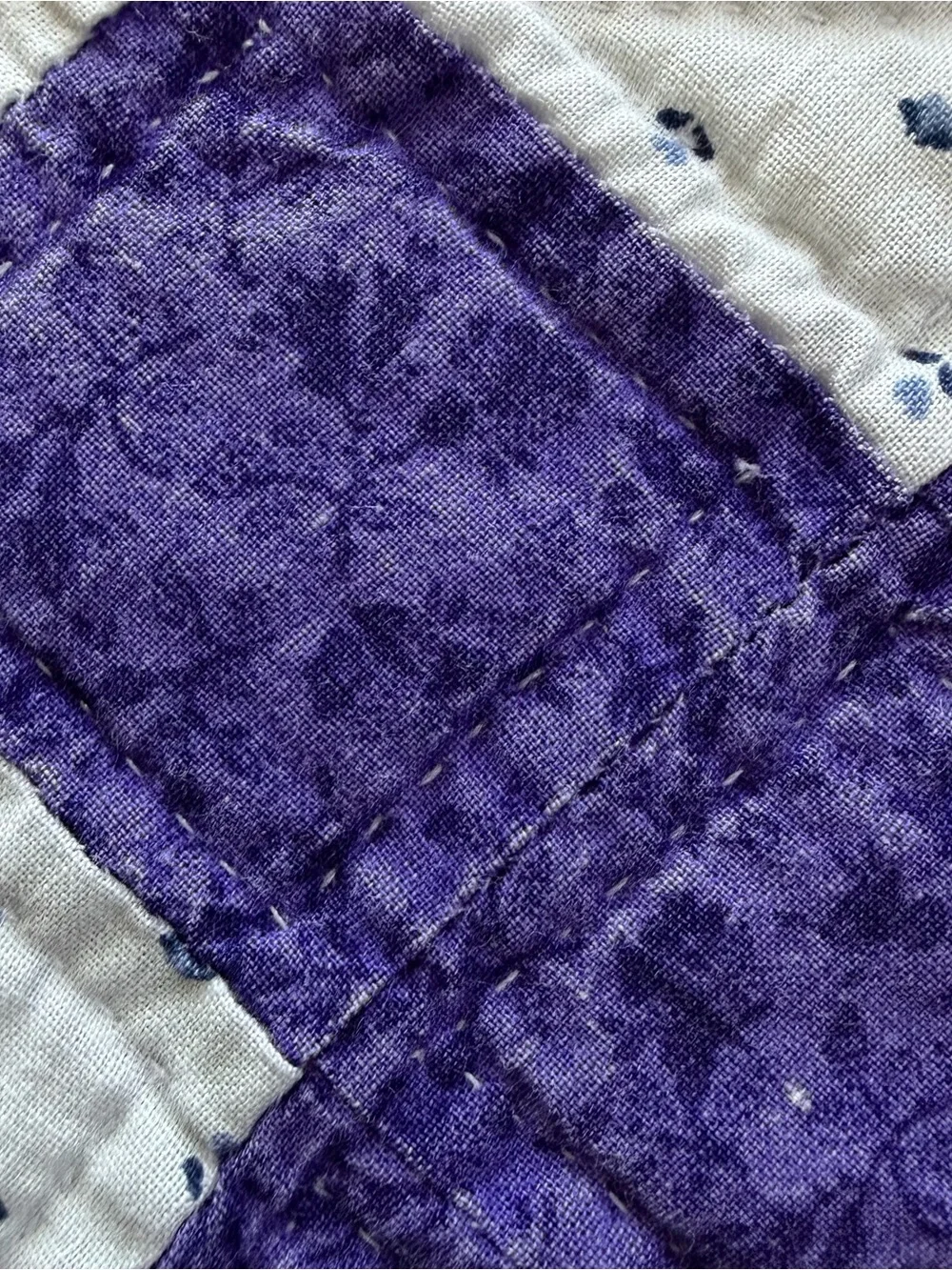 Hand Pieced Hand Quilted Amish Style King Quilt 102x88
